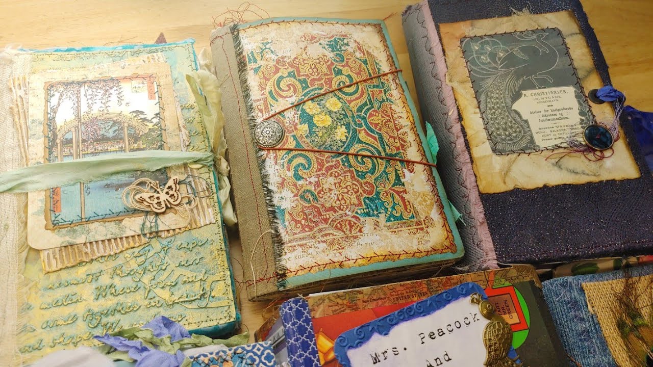 Junk Journal Made from a Vintage Board Game & Others