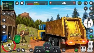 कचरा उठाने वाली गाड़ी का गेम खेलें। Trash Dump Truck Driver 2023 Android Gameplay FHD screenshot 5