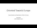 Oriented towards europe sexual liberation and racialization in berlin germany