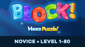 BLOCK! Hexa Puzzle! Novice Level 1-80 Solutions