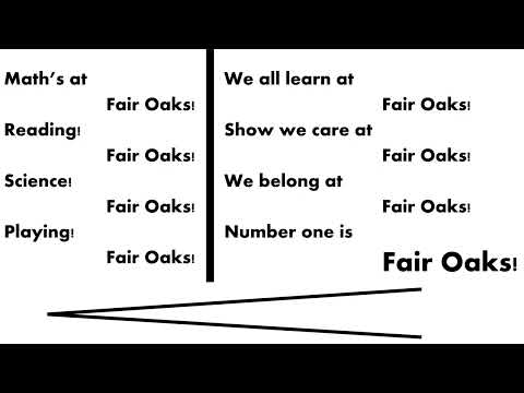 Fair Oaks School Song