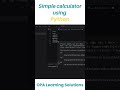 𝐏𝐲𝐭𝐡𝐨𝐧 𝐂𝐚𝐥𝐜𝐮𝐥𝐚𝐭𝐨𝐫 𝐓𝐮𝐭𝐨𝐫𝐢𝐚𝐥 #Python #PythonProgramming #LearnPython #Coding #PythonTutorial