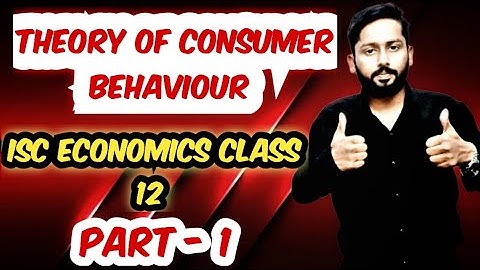 Theory of Consumer Behaviour| Relationship between Total Utility and Marginal Utility|Economics ISC