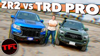 New 2021 Chevy Colorado ZR2 vs Toyota Tacoma TRD Pro? Which One Should I Buy?