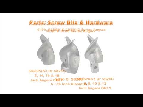 Replacing an Auger Screw Bit - 4400, PLDBH, LDBH42, 4700 & 6700 Series Earth Augers