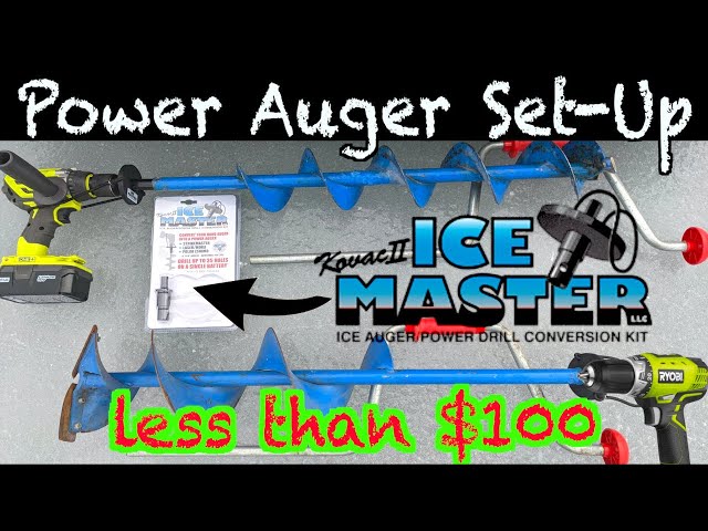 How to Set Up & Use Power Ice Auger Hand Drill