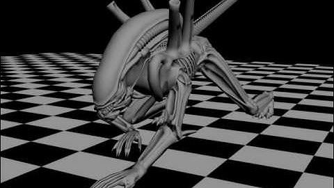 Tes4 Oblivion - Xenomorph Mod WIP - Drone Crawl Mini Preview