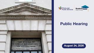 Public Hearing - August 24, 2026