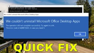 fix uninstallation error 0x80073cfa, removal failed on windows 11/10 [solution]