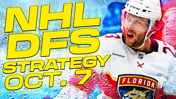 NHL DFS Strategy Tuesday 10/7/25 | DraftKings & FanDuel Daily Fantasy Hockey Picks