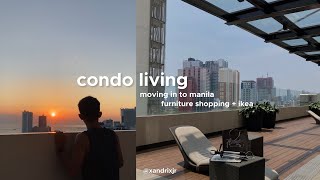 condo living: moving in to manila, furniture shopping, ikea, and unboxing of appliances | xandrix