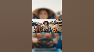 tạo video bằng công nghệ AI VEO 3 | bà cô chở bạch tuộc và mực đi chợ|