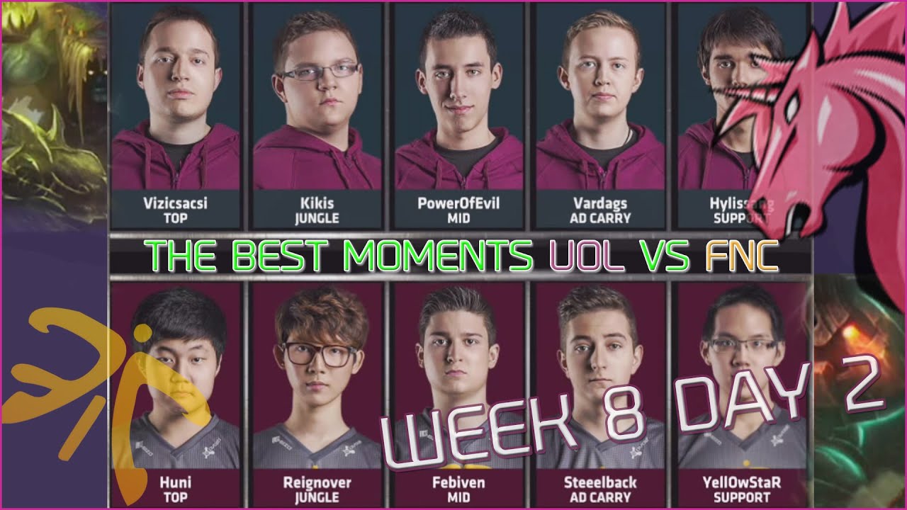 The best moments UOL vs FNC | Week 8 Day 2