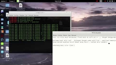 Trolling Wifi with Flood Ssid mdk3 , Kali linux 2.0