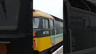 47712 and 47828 depart Taunton station with the Cornish Riviera Statesman!
