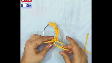 How to wrap Ring using half square knot | #videotutorial #macrame #learnandearn #forbeginners