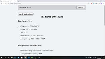 CS50 WEB Project 1 Books