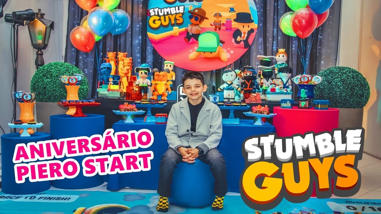 FESTA DE ANIVERSÁRIO DO PIERO START 11 ANOS TEMA STUMBLE GUYS - FAMÍLIA  START 