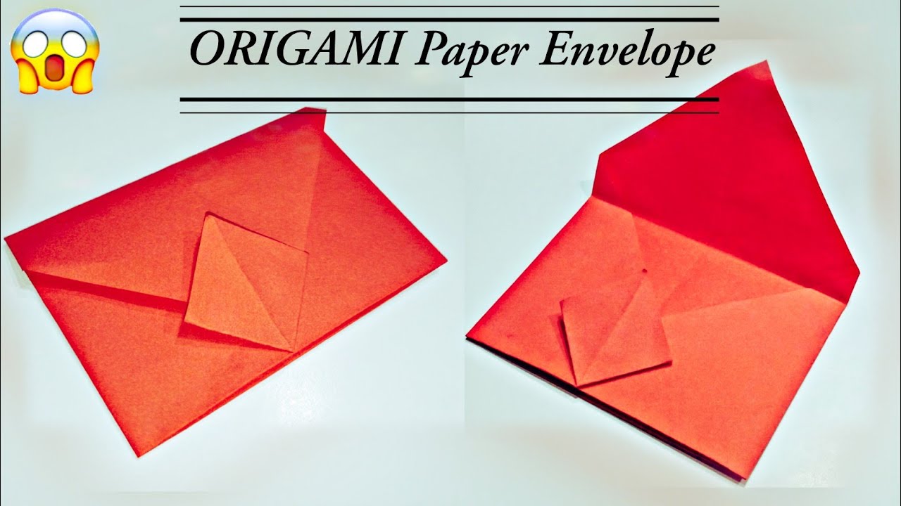 How To Fold an Origami Envelope | Easy Origami ENVELOPE / Eid Greetings ...