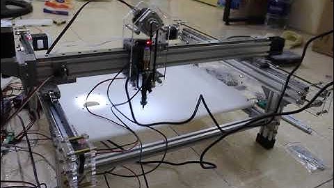 A_D_D SMT machine _ Smoothieboard _ OpenPnP _ Test Script with X Y moving