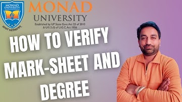 Step-by-Step Guide to Verifying Marksheet and Degree from Monad University #monaduniversity
