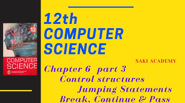12th Computer Science Chapter 6 part 3 Jump Statements #computerscience #python