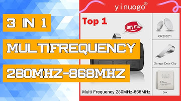 3 in 1 MultiFrequency 280MHz-868MHz Garage Door Remote Control Gate Opener Duplicator 433.92MHz Roll