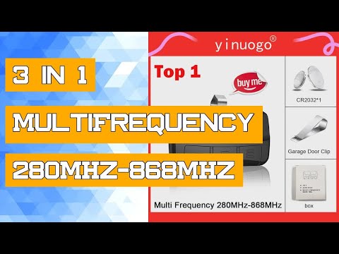 3 in 1 MultiFrequency 280MHz-868MHz Garage Door Remote Control Gate Opener Duplicator 433.92MHz Roll