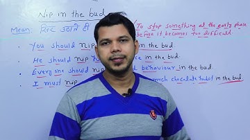 NIP IN THE BUD || AN IDIOM