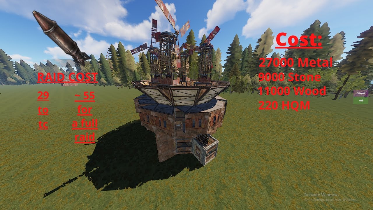 How to expand a 2 x 1 | Rust Solo/Duo/Trio Base Design| Rust Building 4