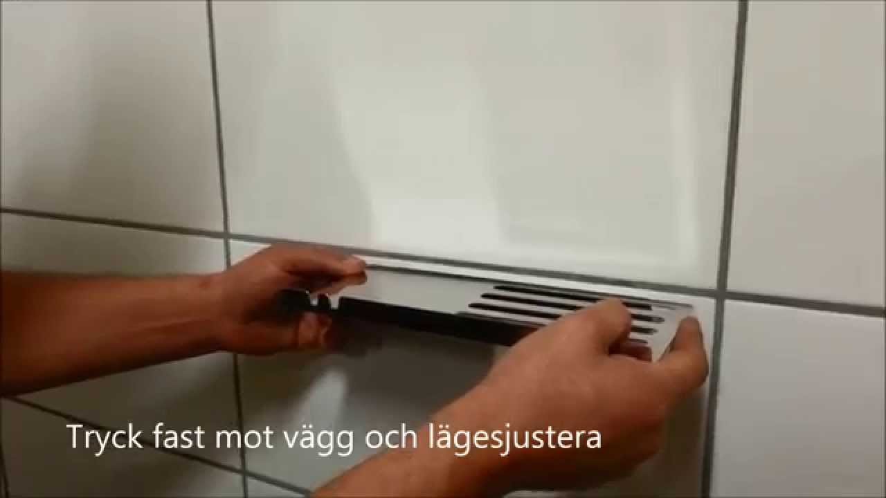 Badrumshylla för borrfritt montage / bathroom shelf for non ...
