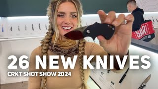 Playing w. 26 New CRKT Knives (Shot Show 2024)