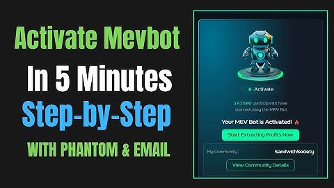 New Mevbot Update! Activate Mevbot AI Using Phantom Wallet or Your Browser (Gmail Login)