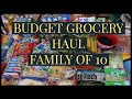 WEEKLY WALMART SHOPPING HAUL FOR OUR LARGE FAMILY OF 10 ON A BUDGET 💲💲