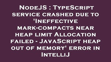 NodeJS : TypeScript service crashed due to 