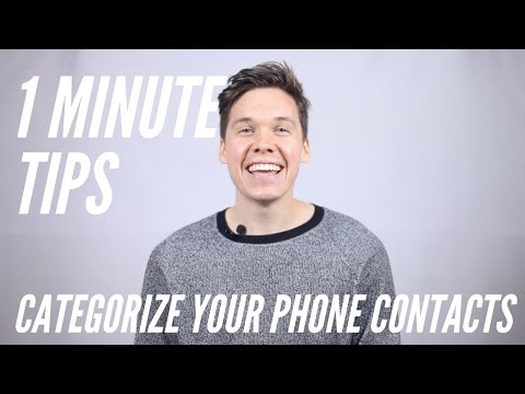 How to Categorize Phone Contacts to Save Time