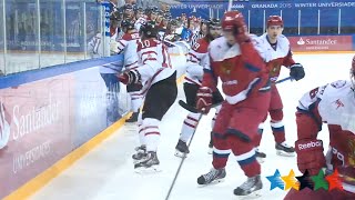 Canada vs. Russia Ice Hockey game - 27th Winter Universiade, Granada, Spain