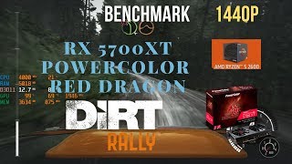 Dirt Rally RX 5700 XT Powercolor Red Dragon Benchmark Ryzen 2600 1440p