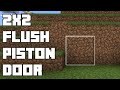 Minecraft Bedrock Simple Flush Piston Door
