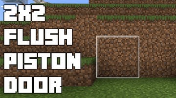 Minecraft Bedrock Simple Flush Piston Door