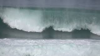 Video Background Stock Footage Free ( Big sea wave in slow motion )
