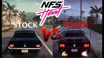 1967 Ford Mustang Stock VS Tuned || NFS Heat || Side by side comparison || Exhaust Note.