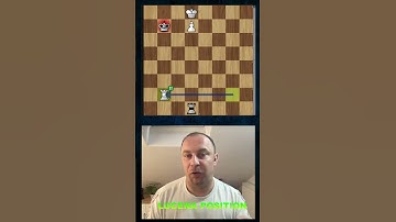 The Lucena Position in Rook and Pawn Chess Endgames     #shorts