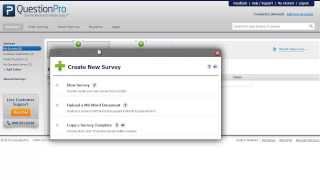 Learn how to create a new survey either from scratch, uploading an ms
word document, or selecting template. all about creating easy and
effect...