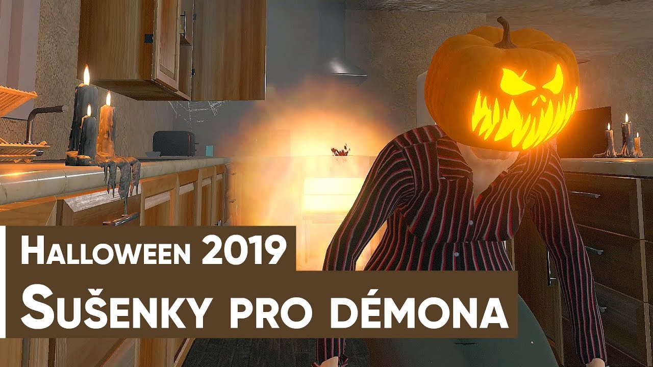 Halloweenský Granny Simulator a peču sušenky pro démona