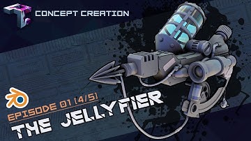 CONCEPT CREATION | THE JELLYFIER Weapon Design Part 4/5 | Final Sculpt