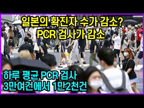 일본의 확진자 수가 감소? PCR 검사가 감소 “하루 평균 PCR 검사 3만여건에서 1만2천건”