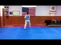 King Tiger Tae Kwon Do High White Belt Hwarang Poomsae