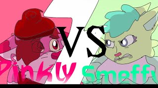 Pinkly vs Smeffy ( animation practice) #flipaclipbattlestars