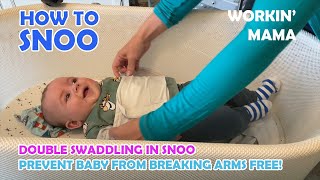 How to Snoo Series: Double Swaddling | Baby getting arms out | Snoo Smart Bassinet Tips \& Tricks